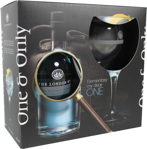 The London Gin Geschenkpackung mit Glas