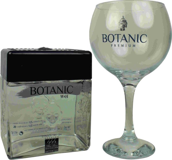 Botanic Gin Premium 0,7l mit Glas