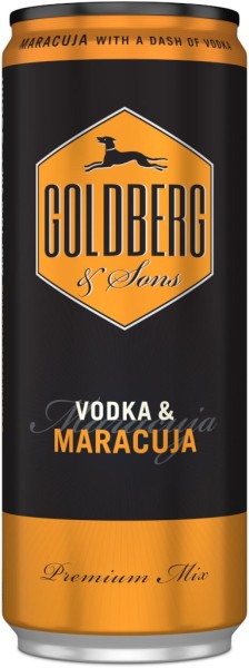 Goldberg &amp; Vodka mit Maracuja 0,33 Liter Dose