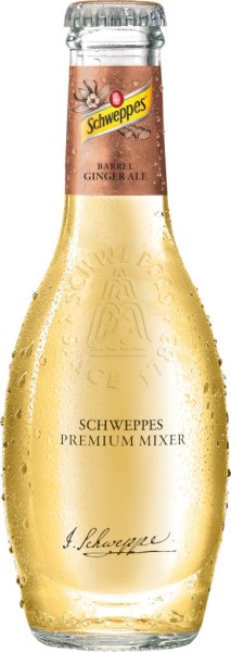 Schweppes Premium Mixer Barrel Ginger Ale 0,2 Liter