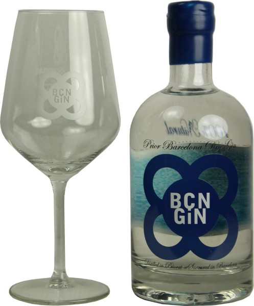 BCN Barcelona Gin 0,7 Liter mit Glas