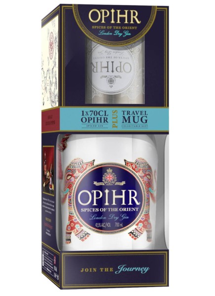 Opihr Gin Oriental Spiced 0,7 Liter mit Becher